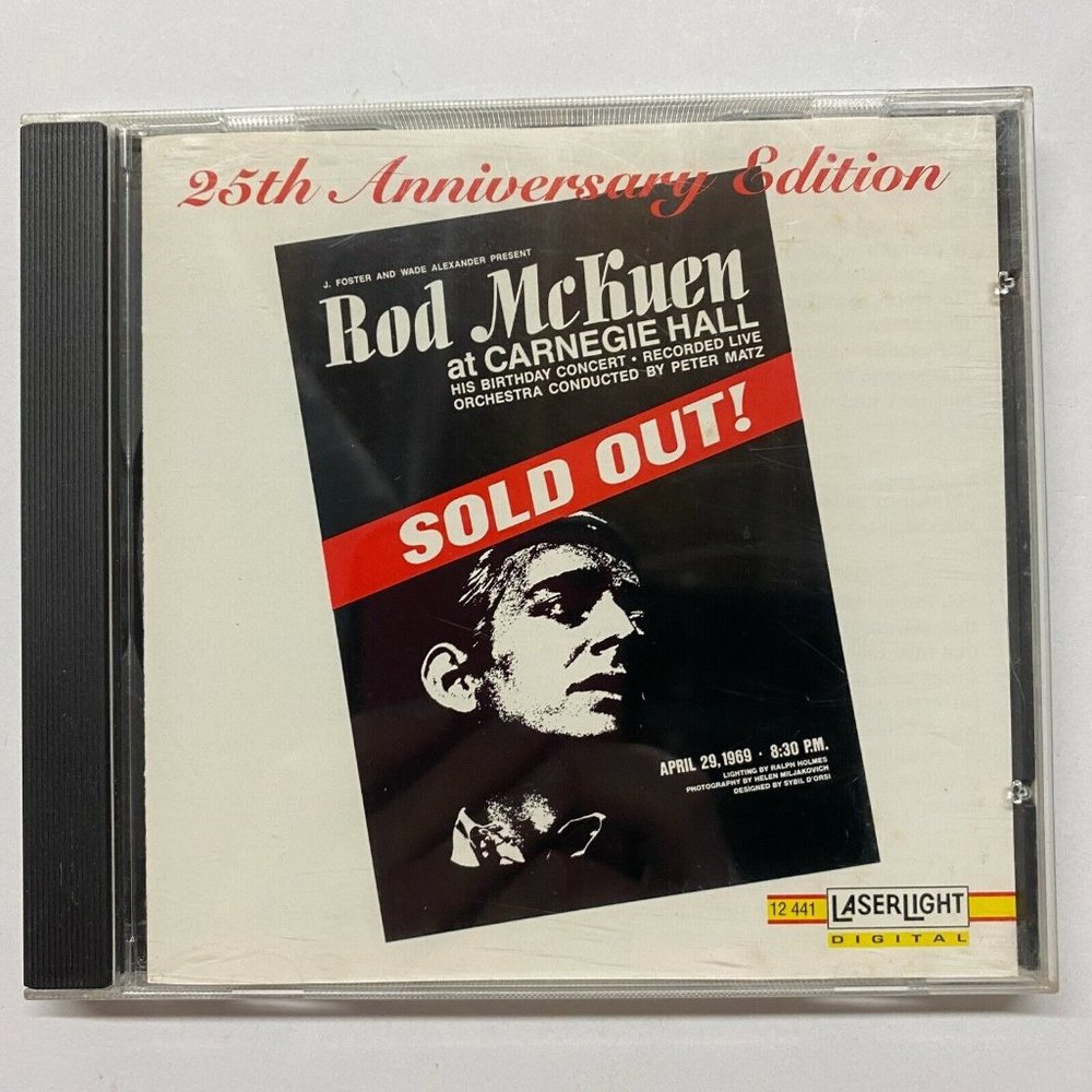 Rod McKuen In Concert At Carnegie Hall [25th Anniversary Edition] (CD, 1994)